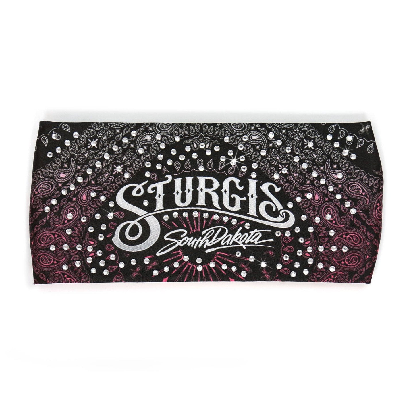 Hot Leathers Bling Bands Sturgis Bandana Rhinestone Crystal Headband Wraps