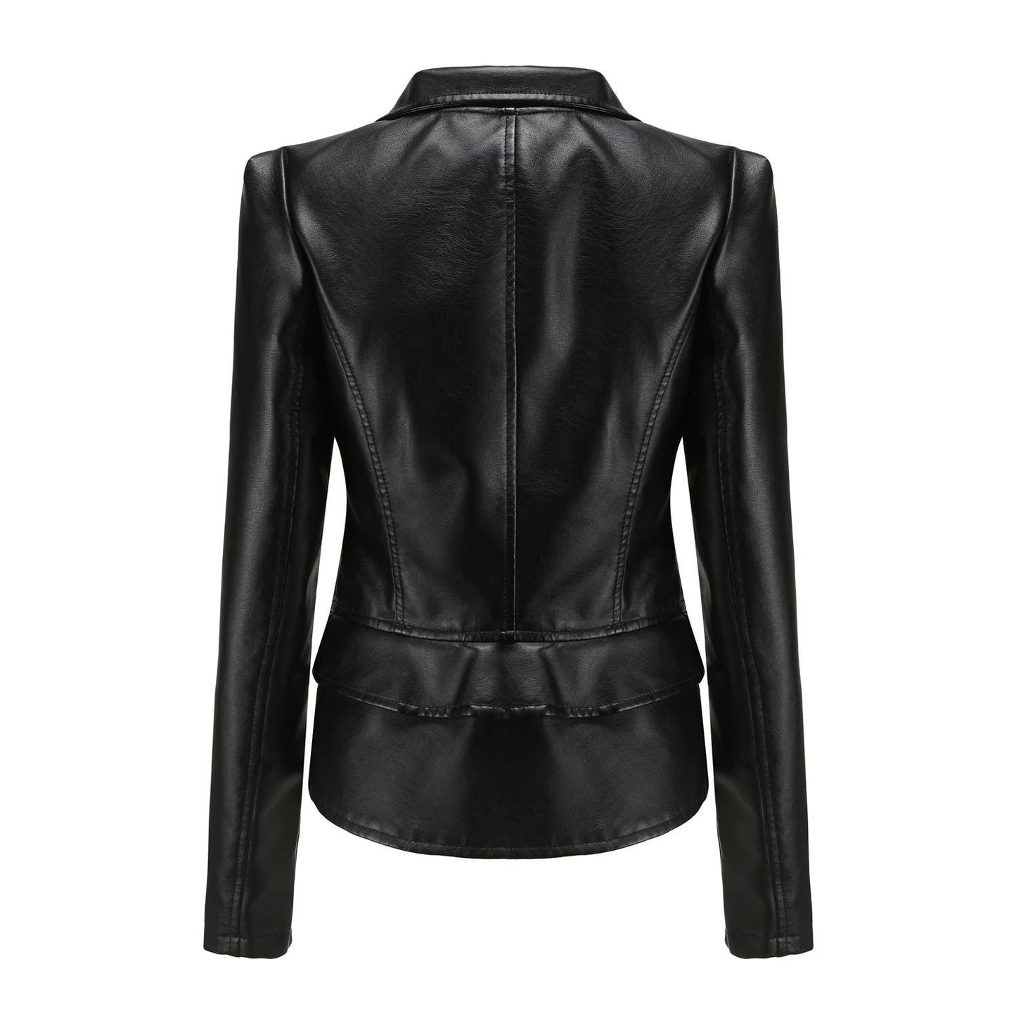 Women's leather vegan jacket pleather