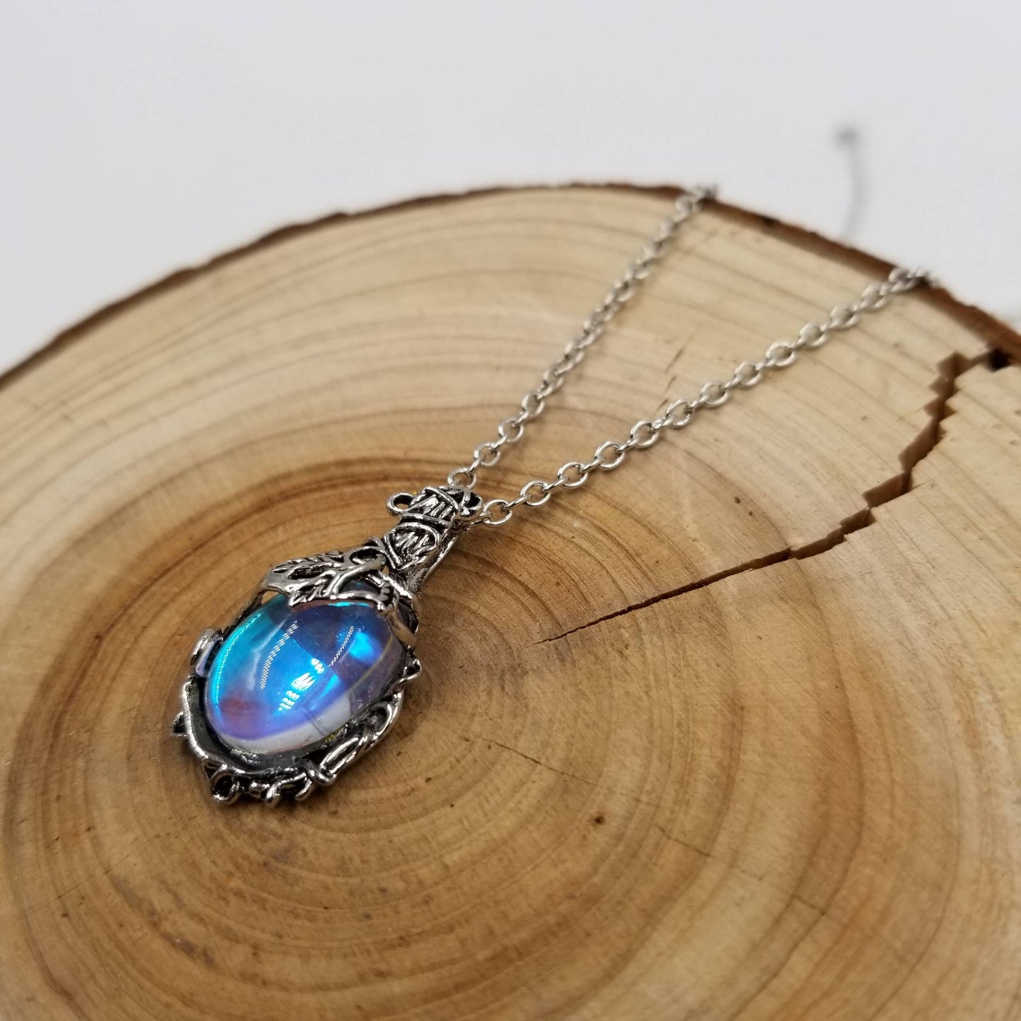 Vintage Moonlight Stone Necklace