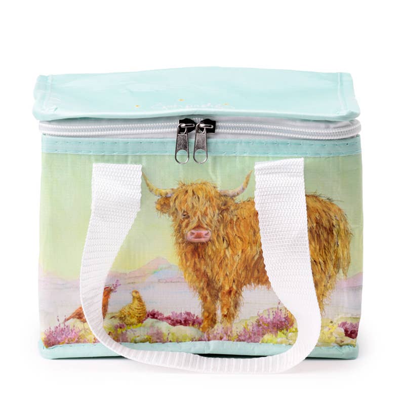 Recycled RPET Lunch Bag - Jan Pashley Highland Coo Cow
