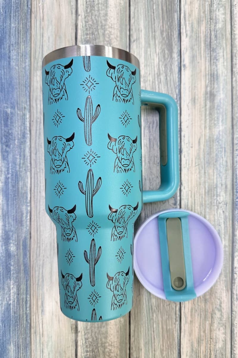 HIGHLAND COW STAINLESS STEEL TUMBLERS CUP 40oz