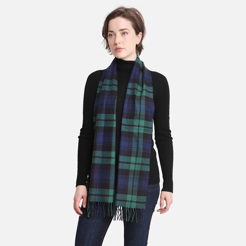 Multi Patterned Cashmere Feel Oblong Scarves