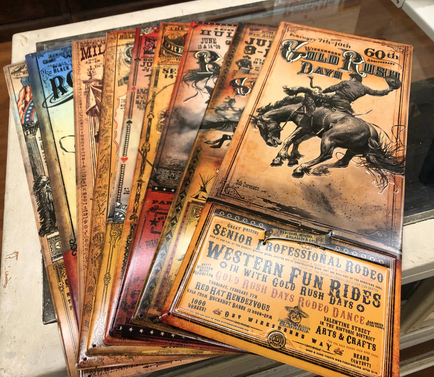 Deadwood, SD: Bob Coronato (Metal Sign) rodeo poster