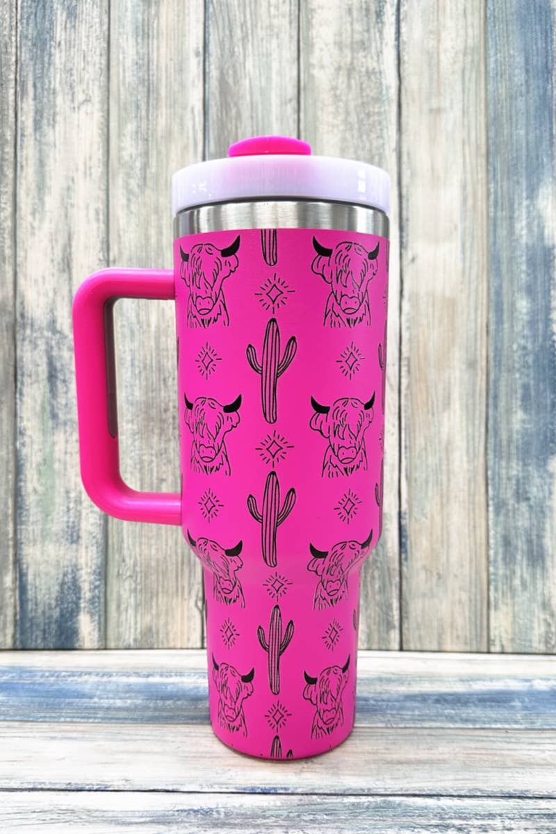 HIGHLAND COW STAINLESS STEEL TUMBLERS CUP 40oz