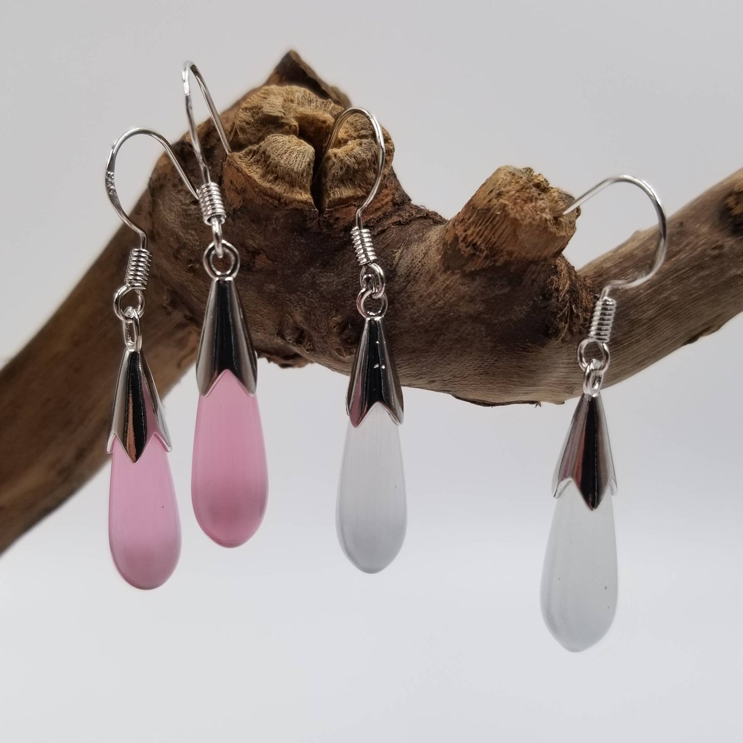 Opal Stone Water Drop Earrings