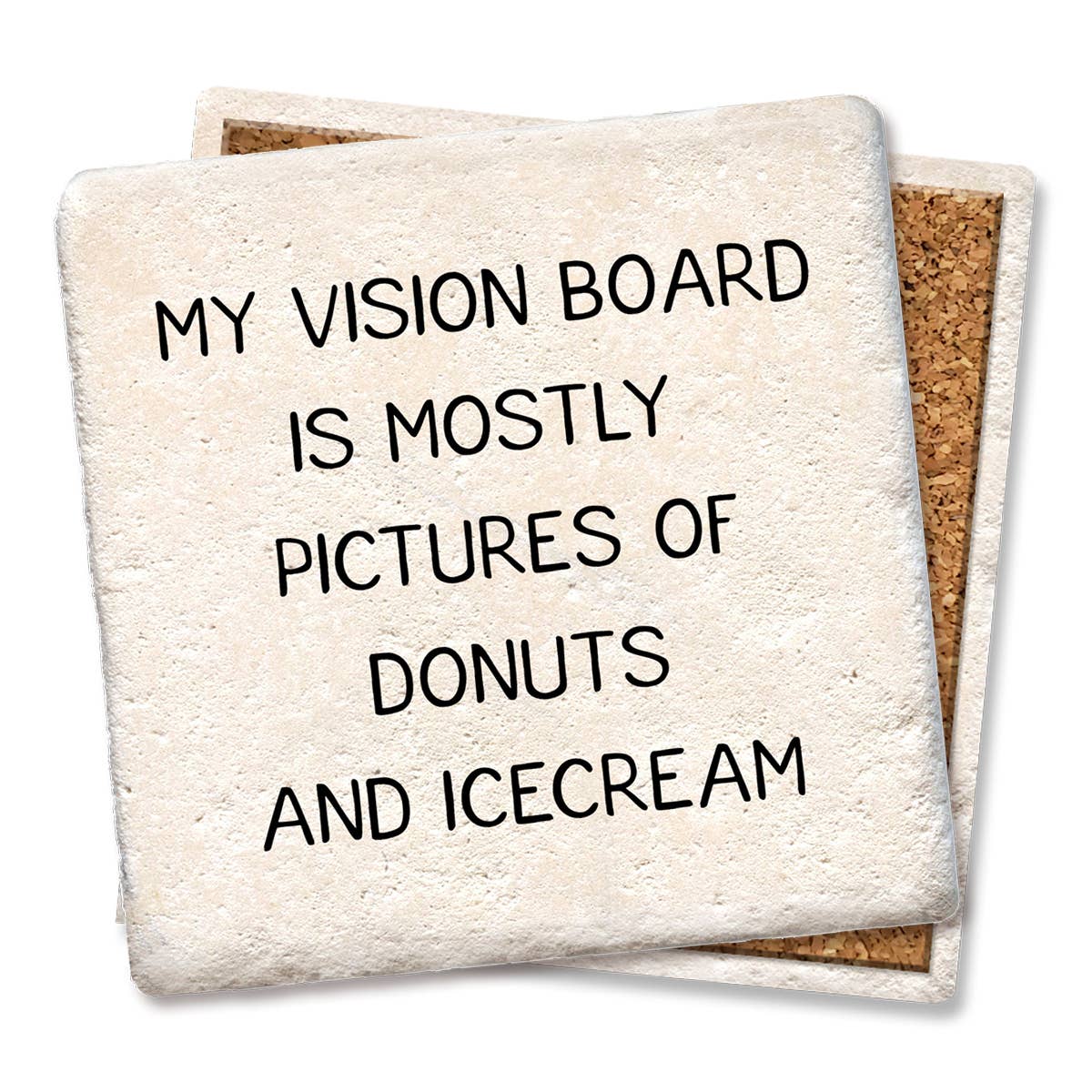 Coaster My vision board is mostly pics of Doughnuts and icecream