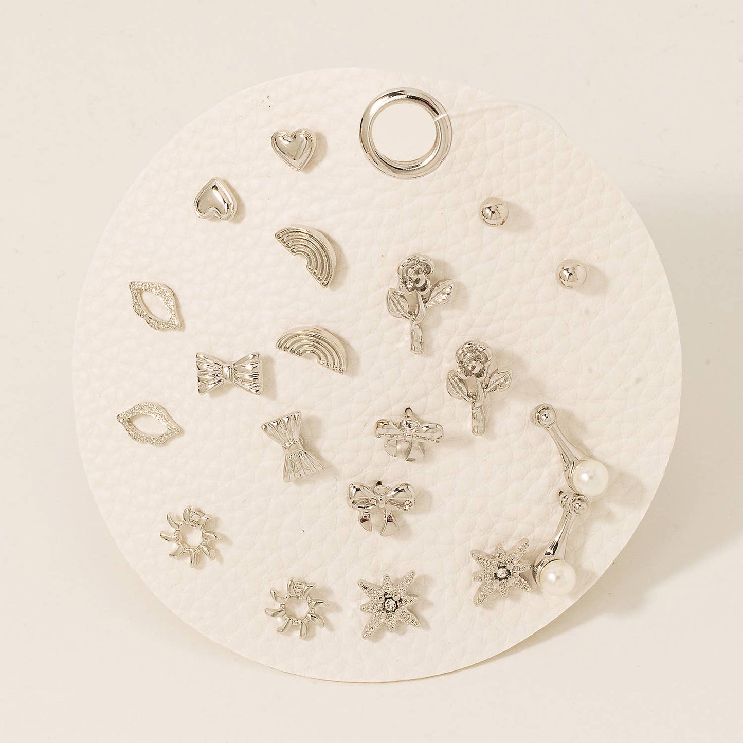 Mixed Shapes Stud Earrings Set
