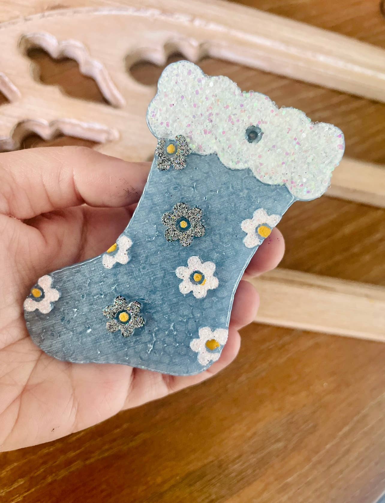 Floral Stocking Car Freshie