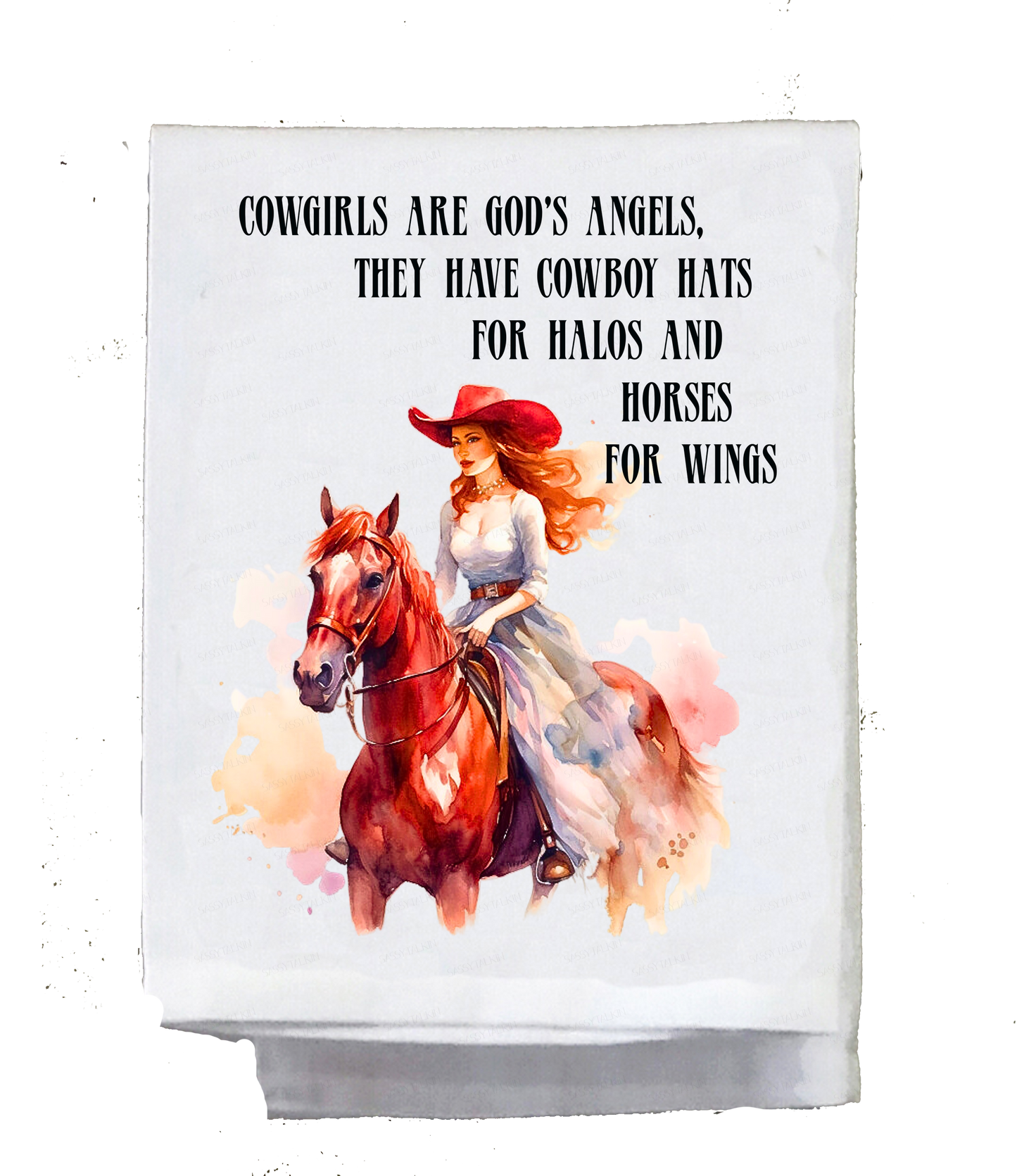 Cowgirl, Dish Towel, Cowgirls on Horses
