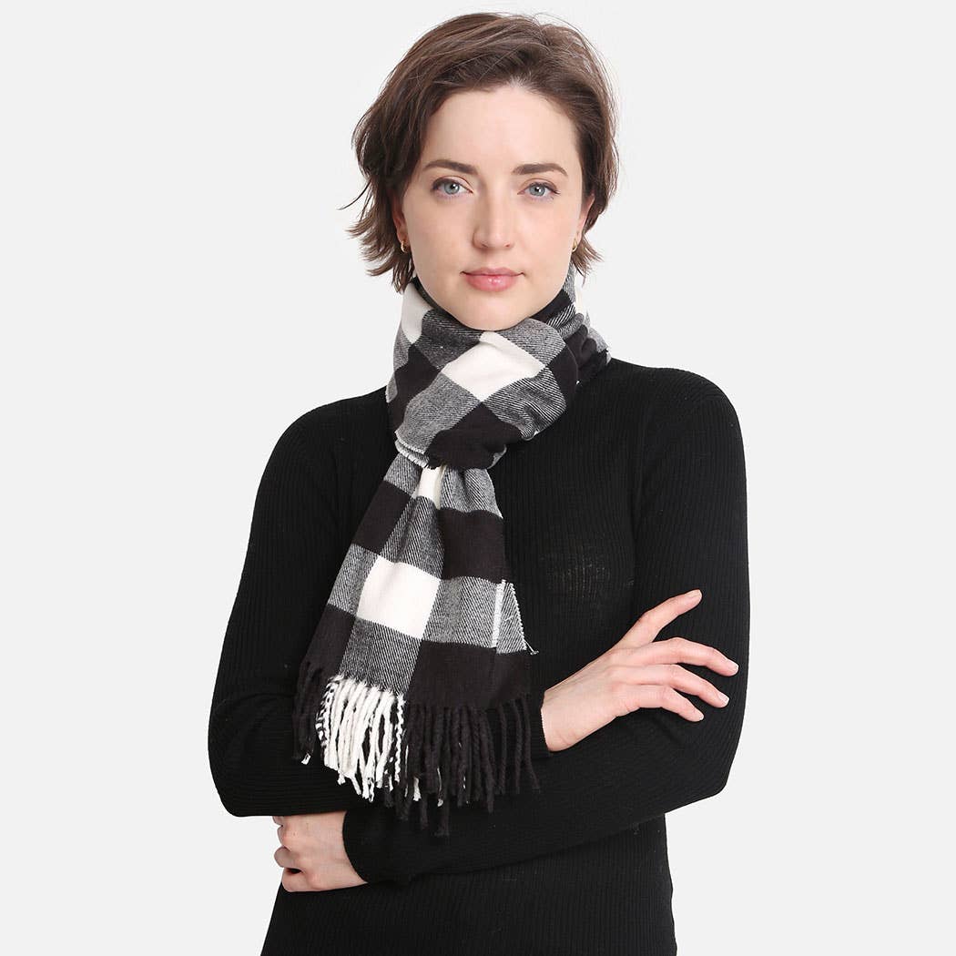 Multi Patterned Cashmere Feel Oblong Scarves