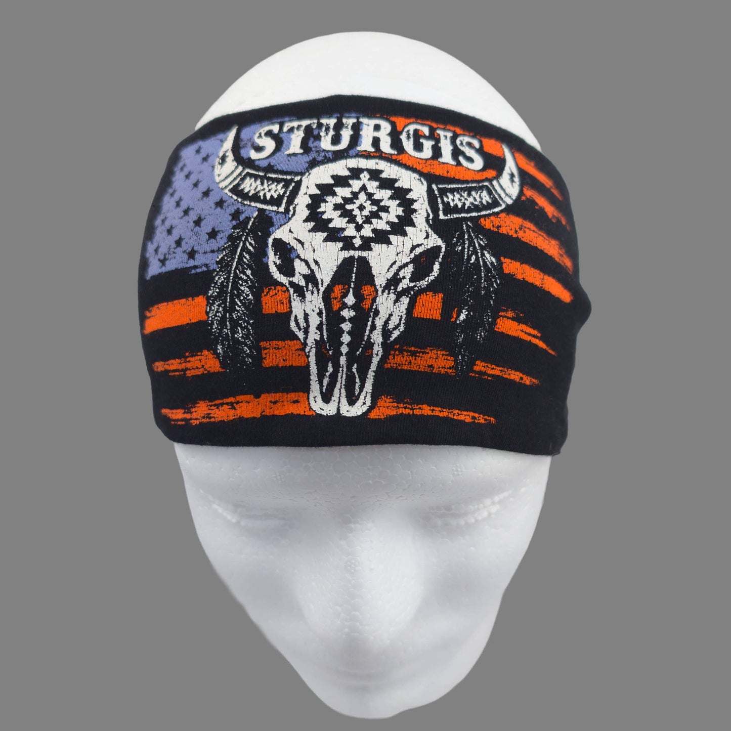 Sturgis Patriotic Steer headband