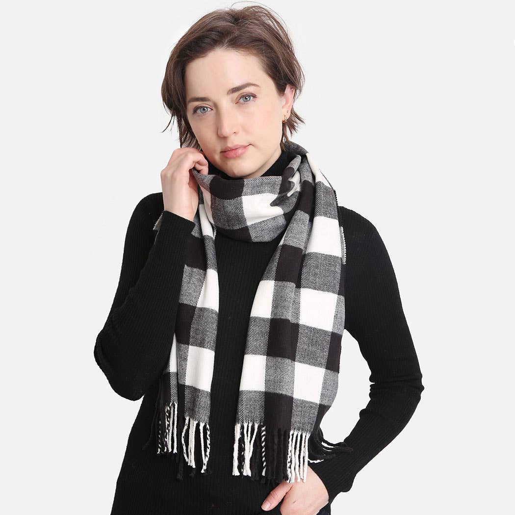 Multi Patterned Cashmere Feel Oblong Scarves