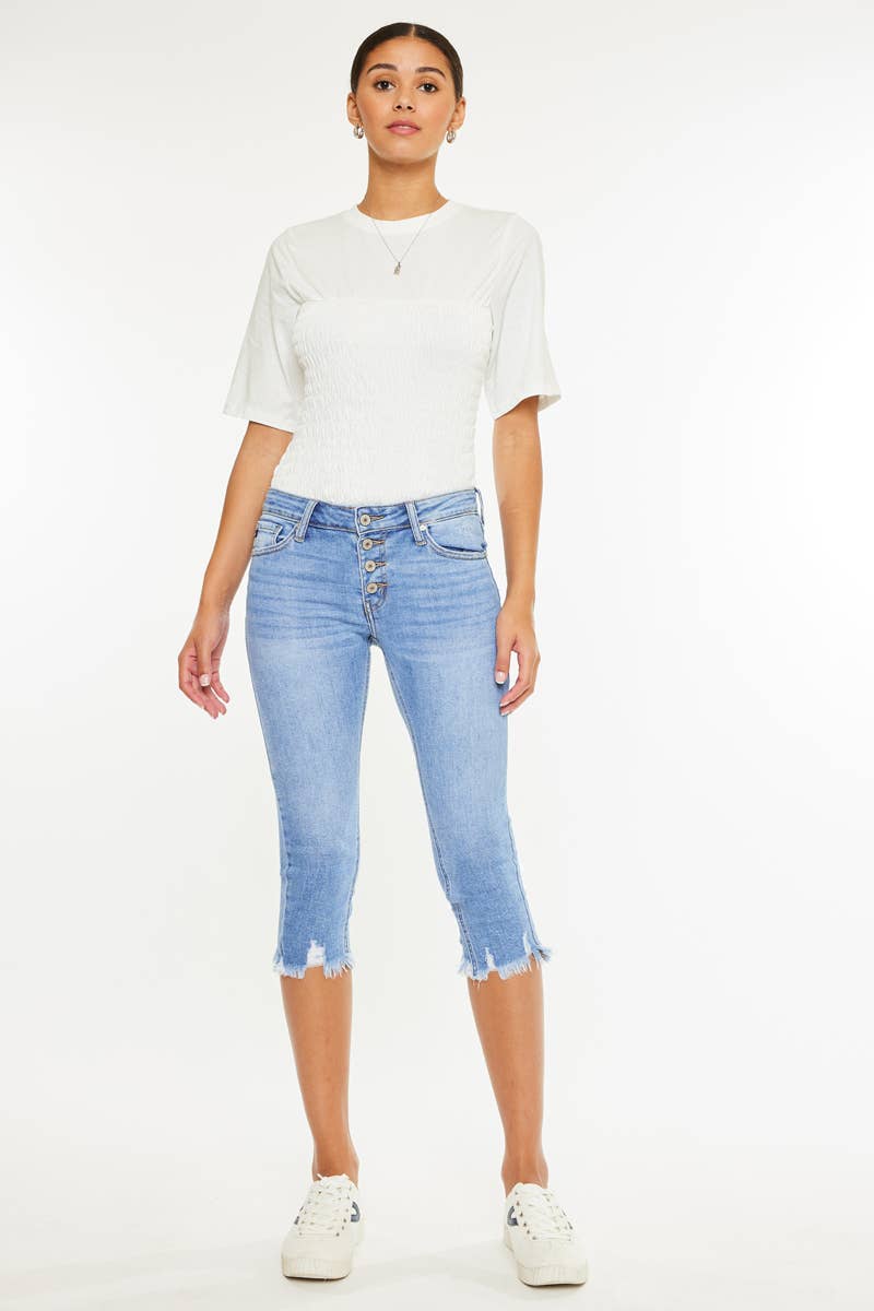 KAN CAN CAPRI CROP JEANS