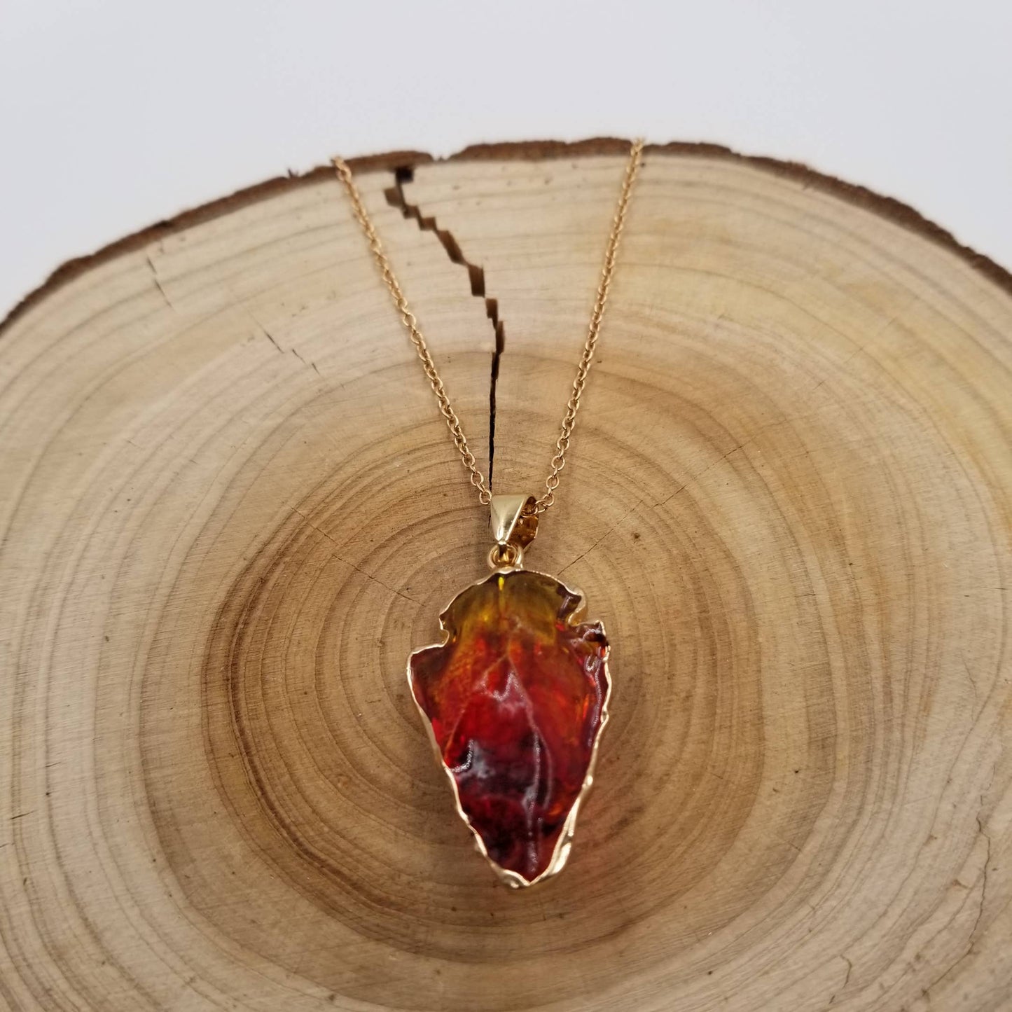 Natural Colored Crystal Necklace