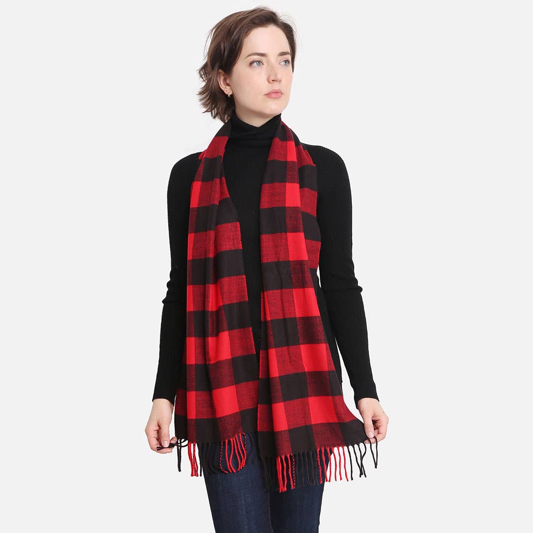 Multi Patterned Cashmere Feel Oblong Scarves