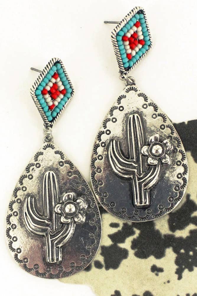 Cactus Flower Earrings