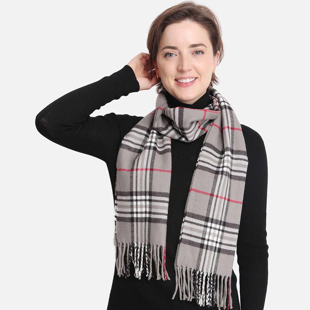 Multi Patterned Cashmere Feel Oblong Scarves