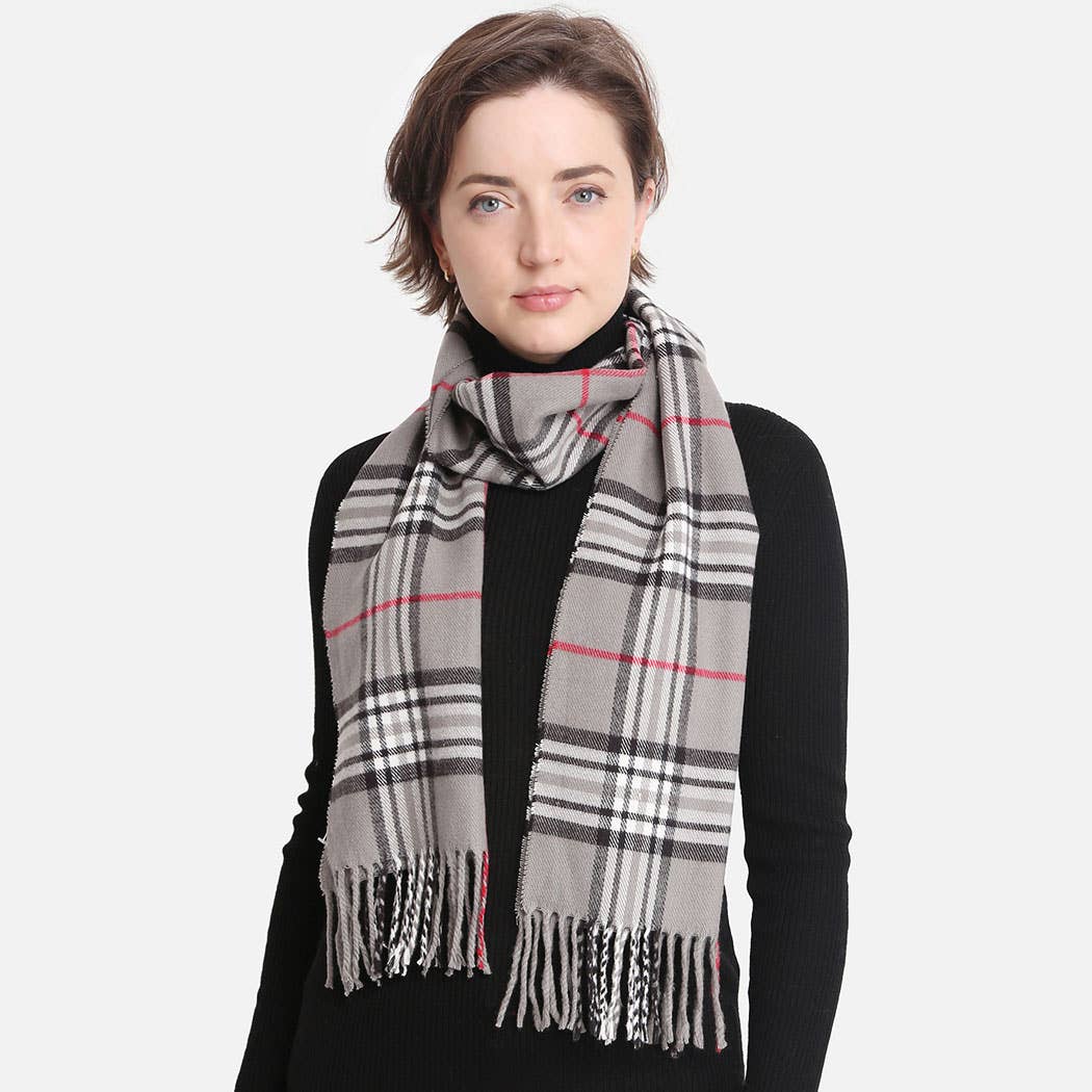 Multi Patterned Cashmere Feel Oblong Scarves