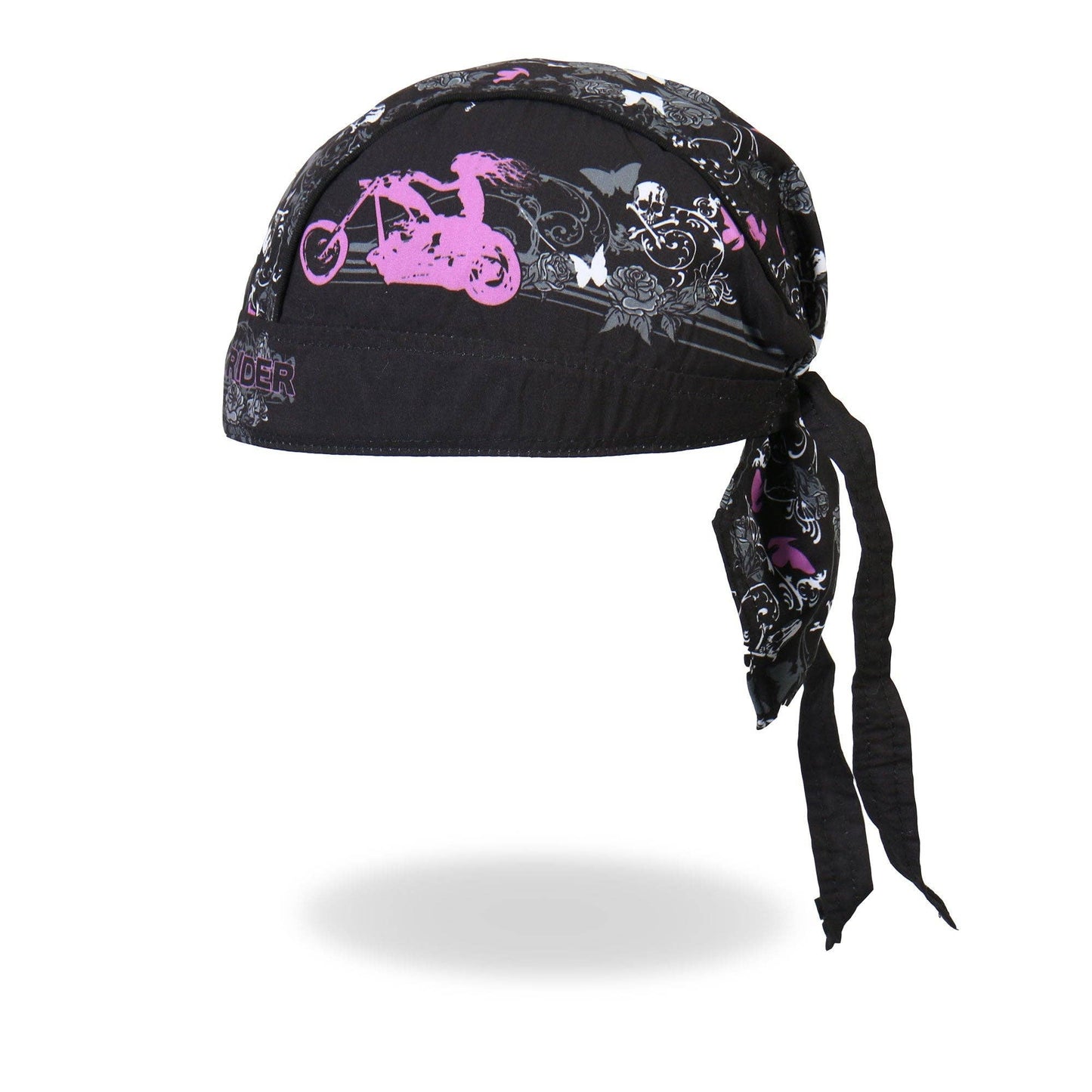 Hot Leathers Lady Rider Lightweight Headwrap Do-rag Durag Bandana