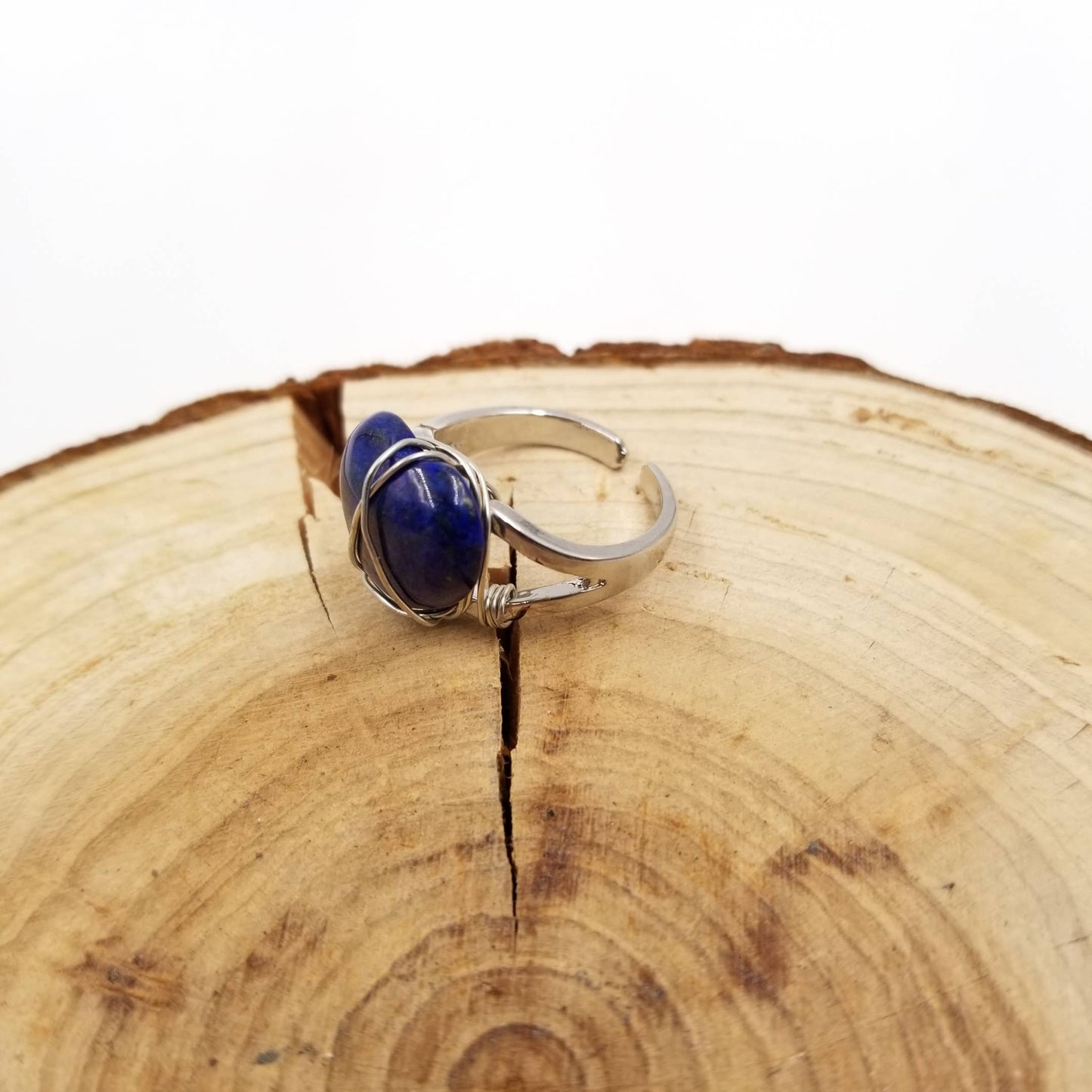 Handmade Natural Crystal Heart Ring - Valentine'S Day Gift