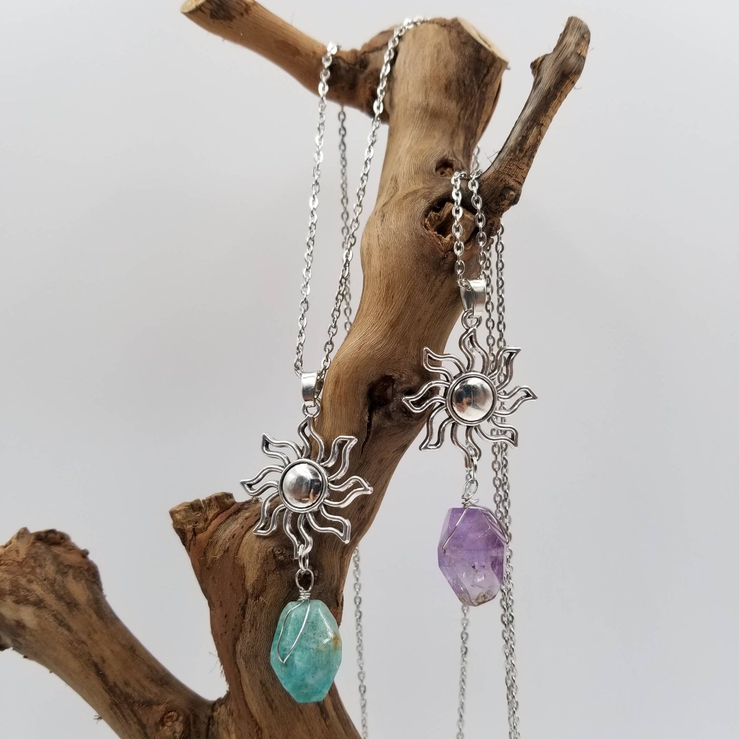 Sunshine Descending Natural Stone Necklace
