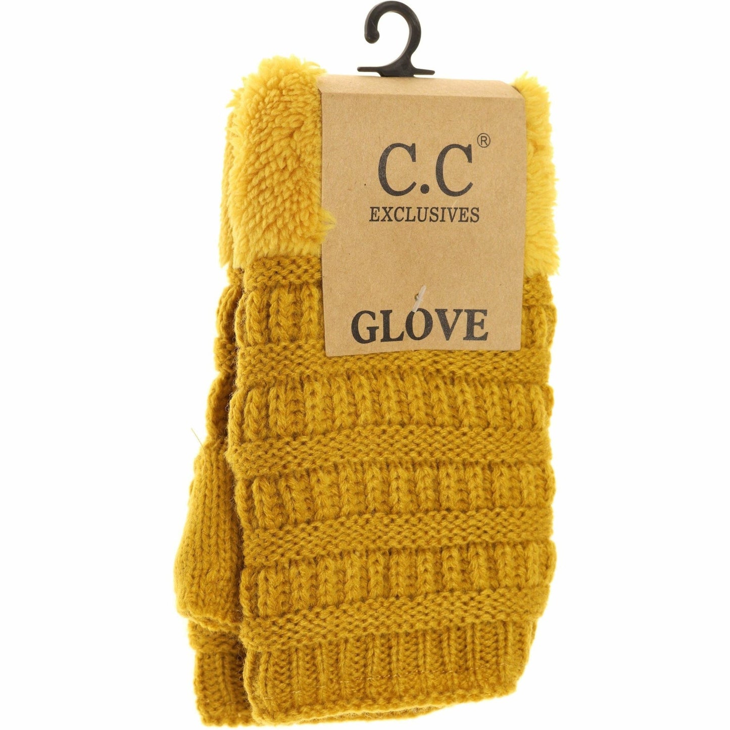 Fingerless Sherpa Lined Women's Gloves
