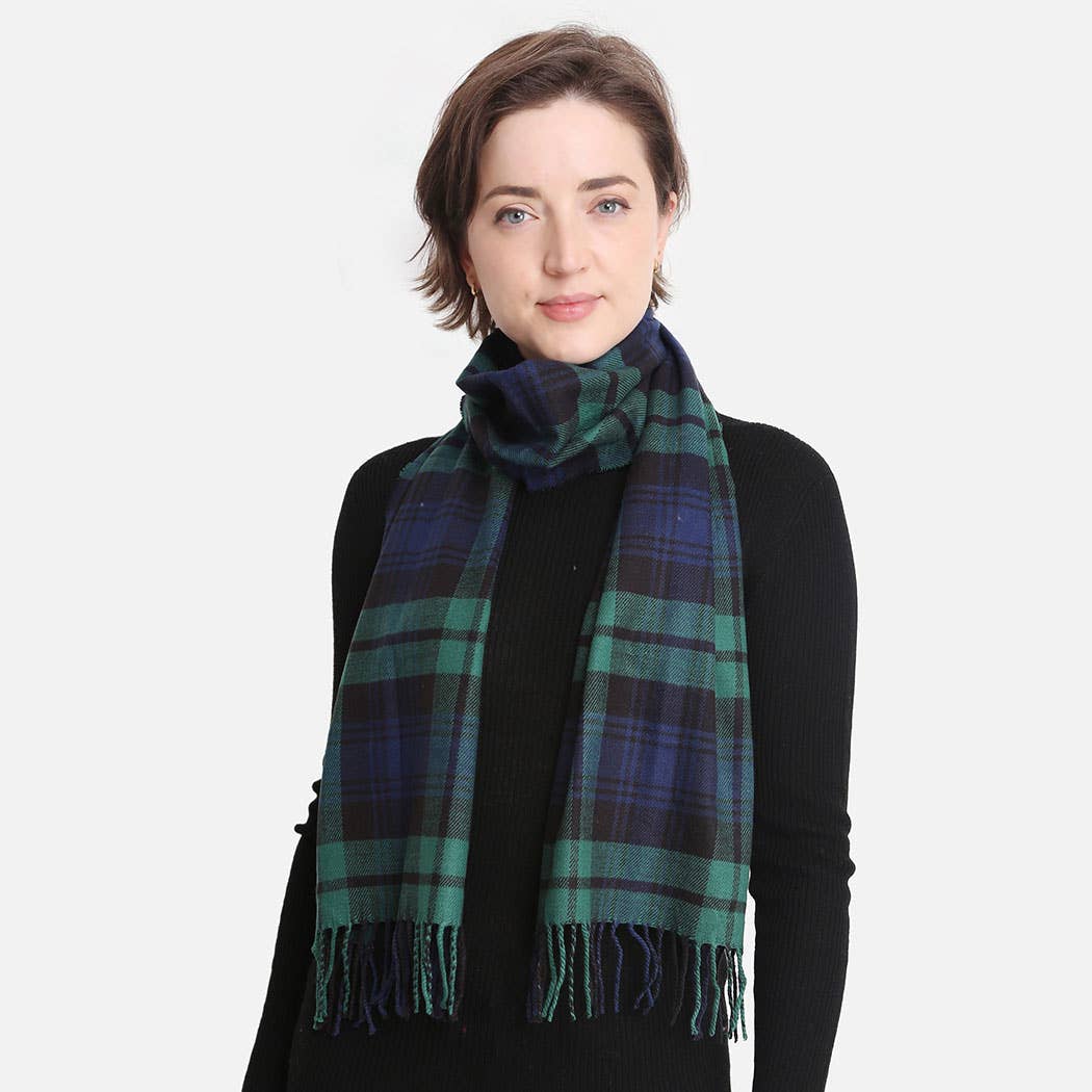 Multi Patterned Cashmere Feel Oblong Scarves