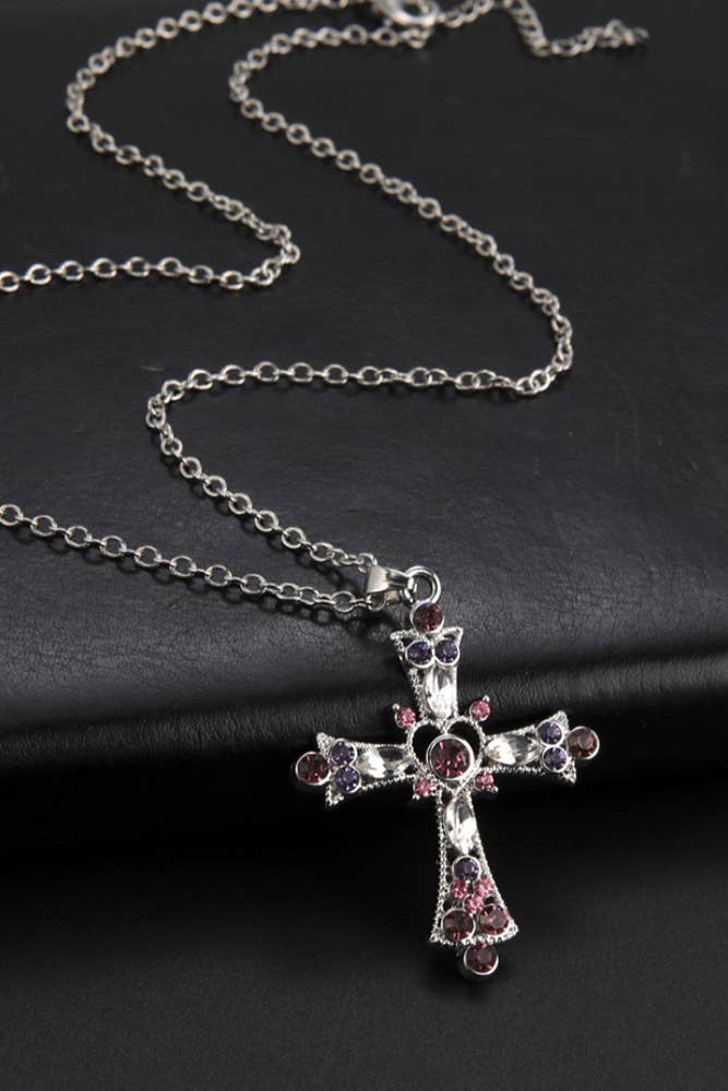 Crystal Cross Necklace