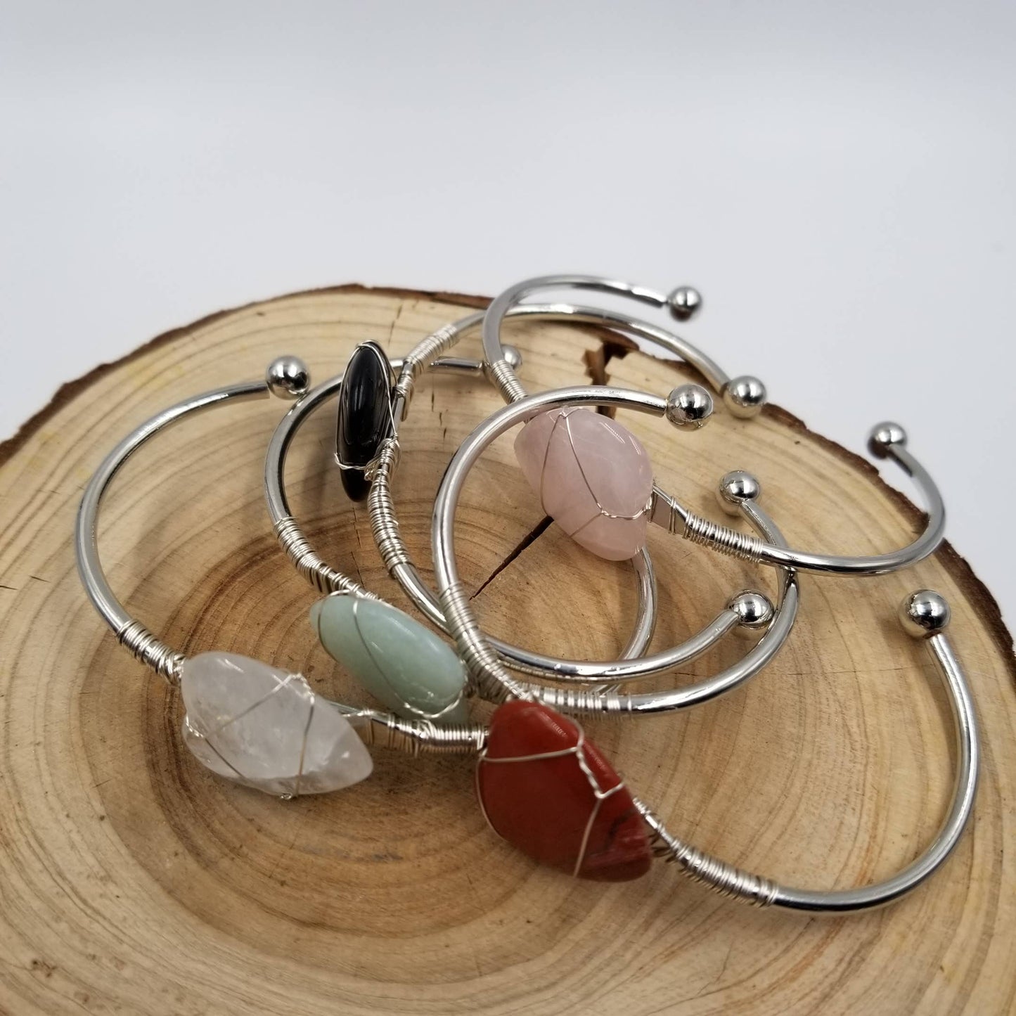 Valentine Day Handmade Natural Crystal Heart Bracelet