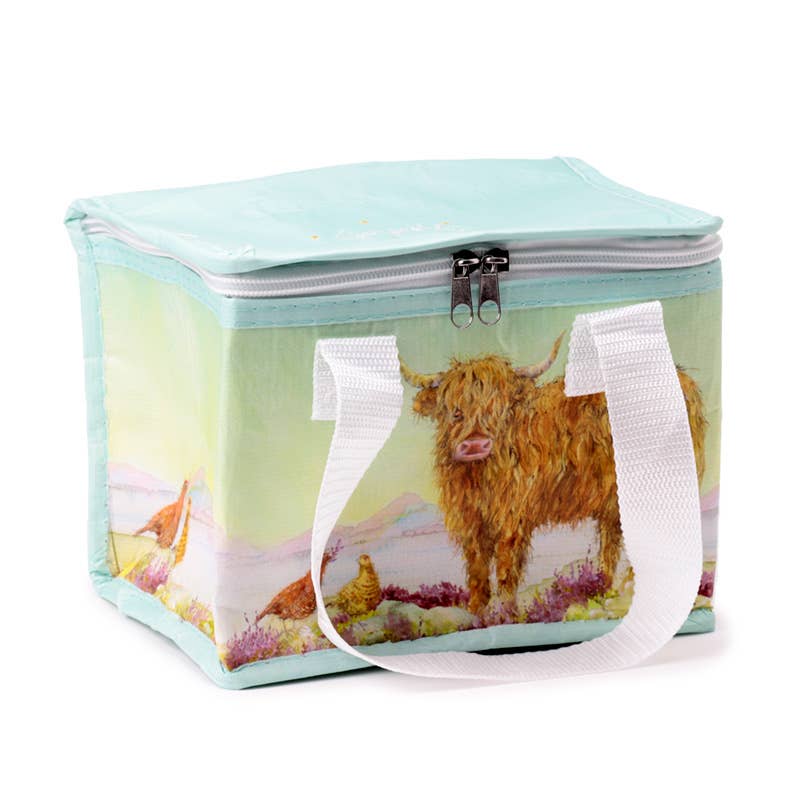Recycled RPET Lunch Bag - Jan Pashley Highland Coo Cow