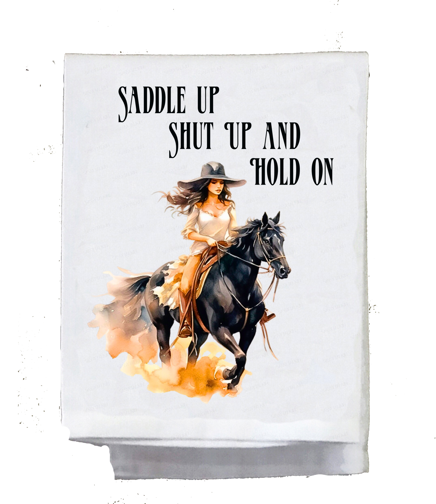 Cowgirl, Dish Towel, Cowgirls on Horses