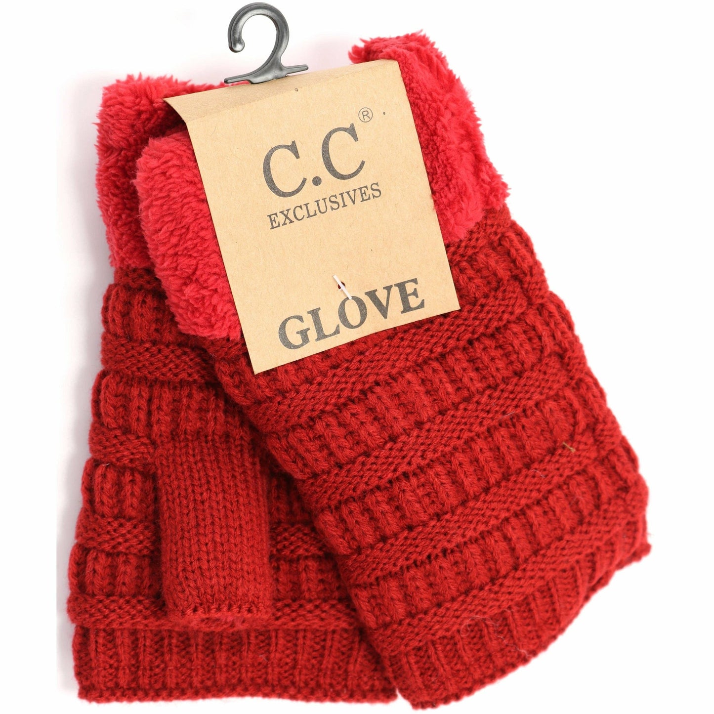 Fingerless Sherpa Lined Women's Gloves