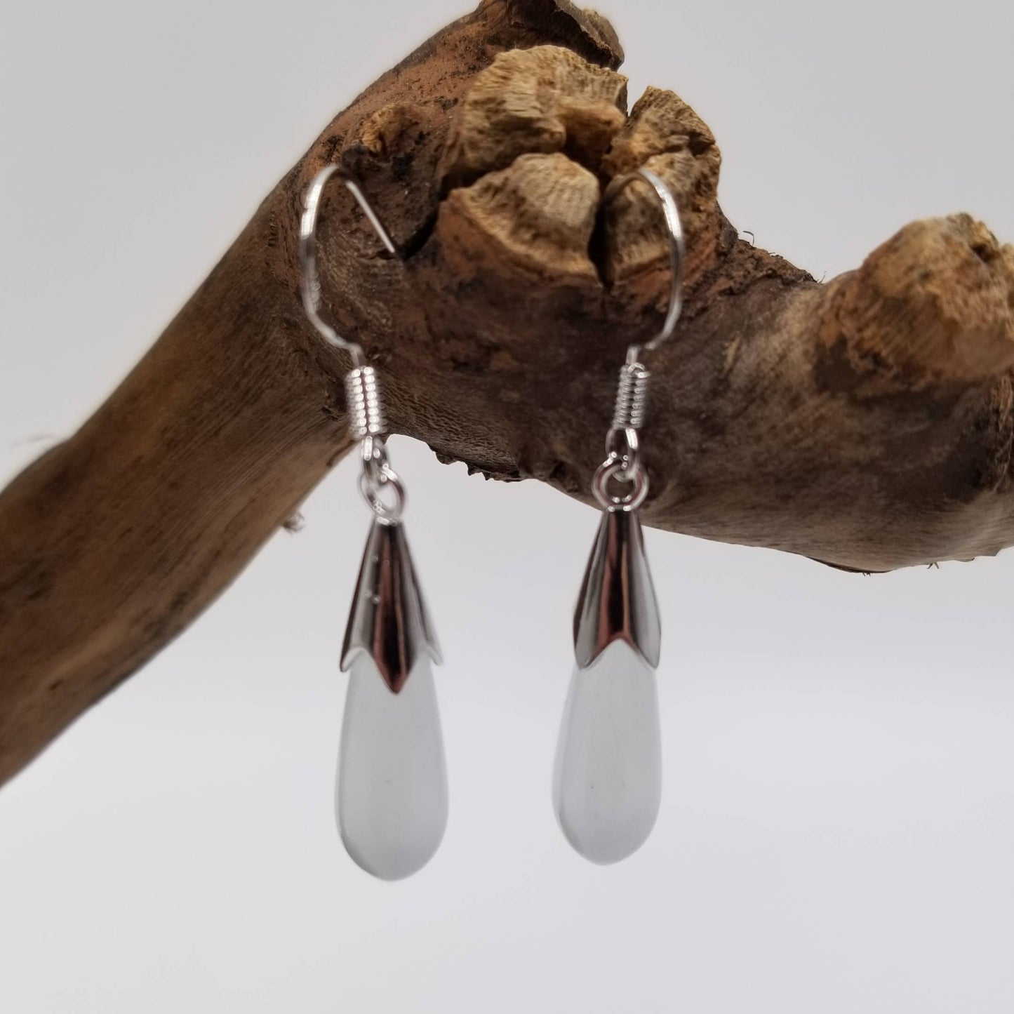 Opal Stone Water Drop Earrings