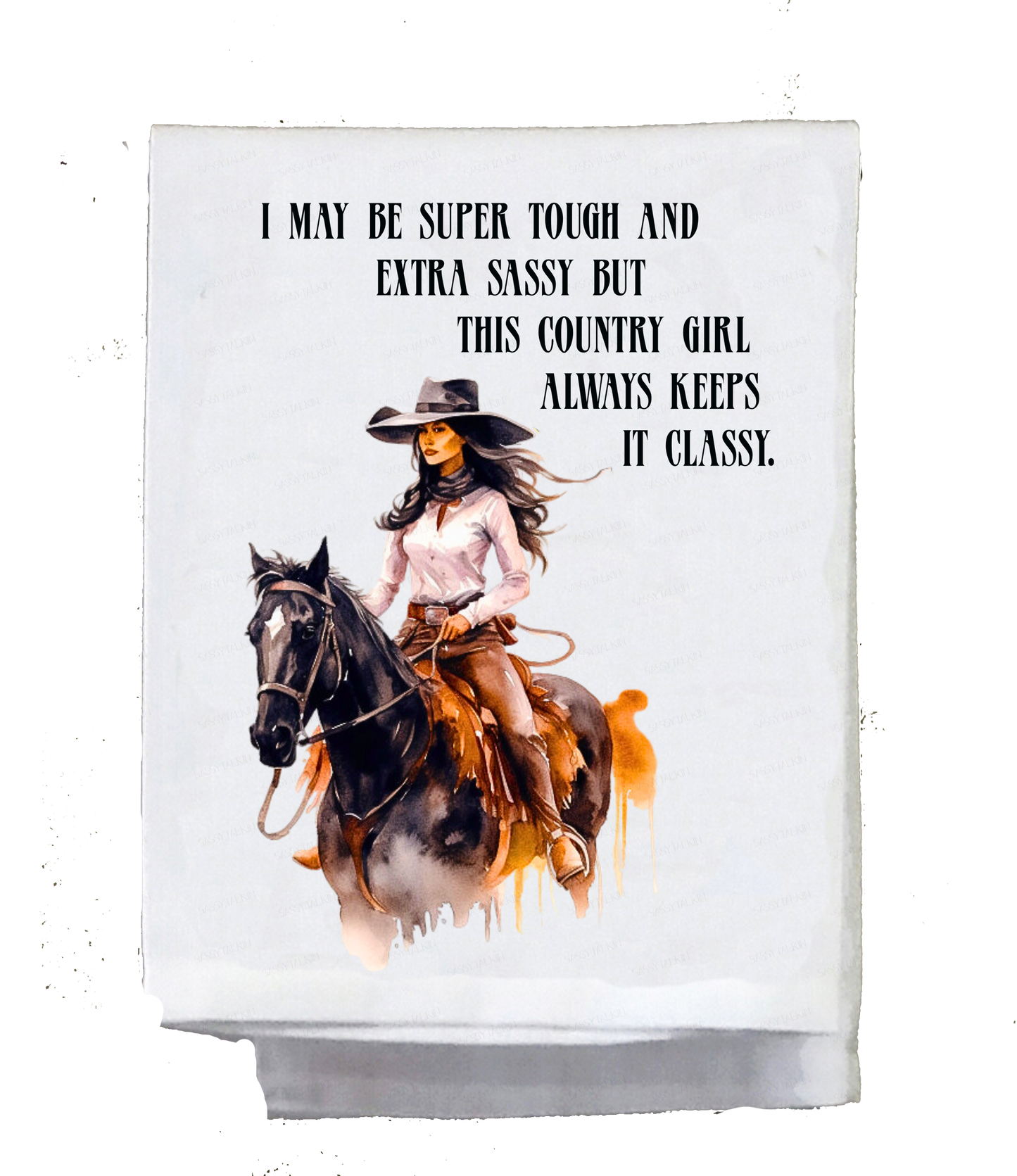 Cowgirl, Dish Towel, Cowgirls on Horses