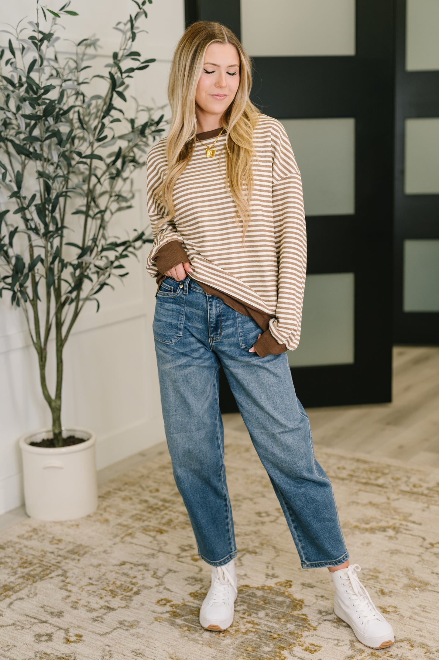 Judy Blue Jeans Bella High Waist Soft Barrel Stitch Thru Pocket