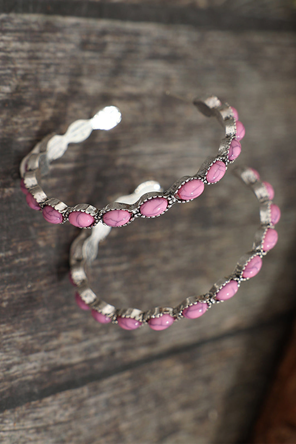 Hoop earrings Pink, Red, Black or Turquoise