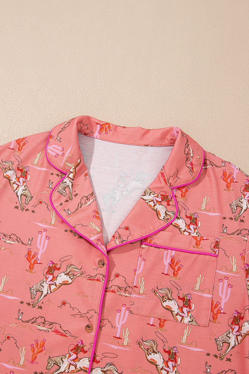 western pajama PJ set