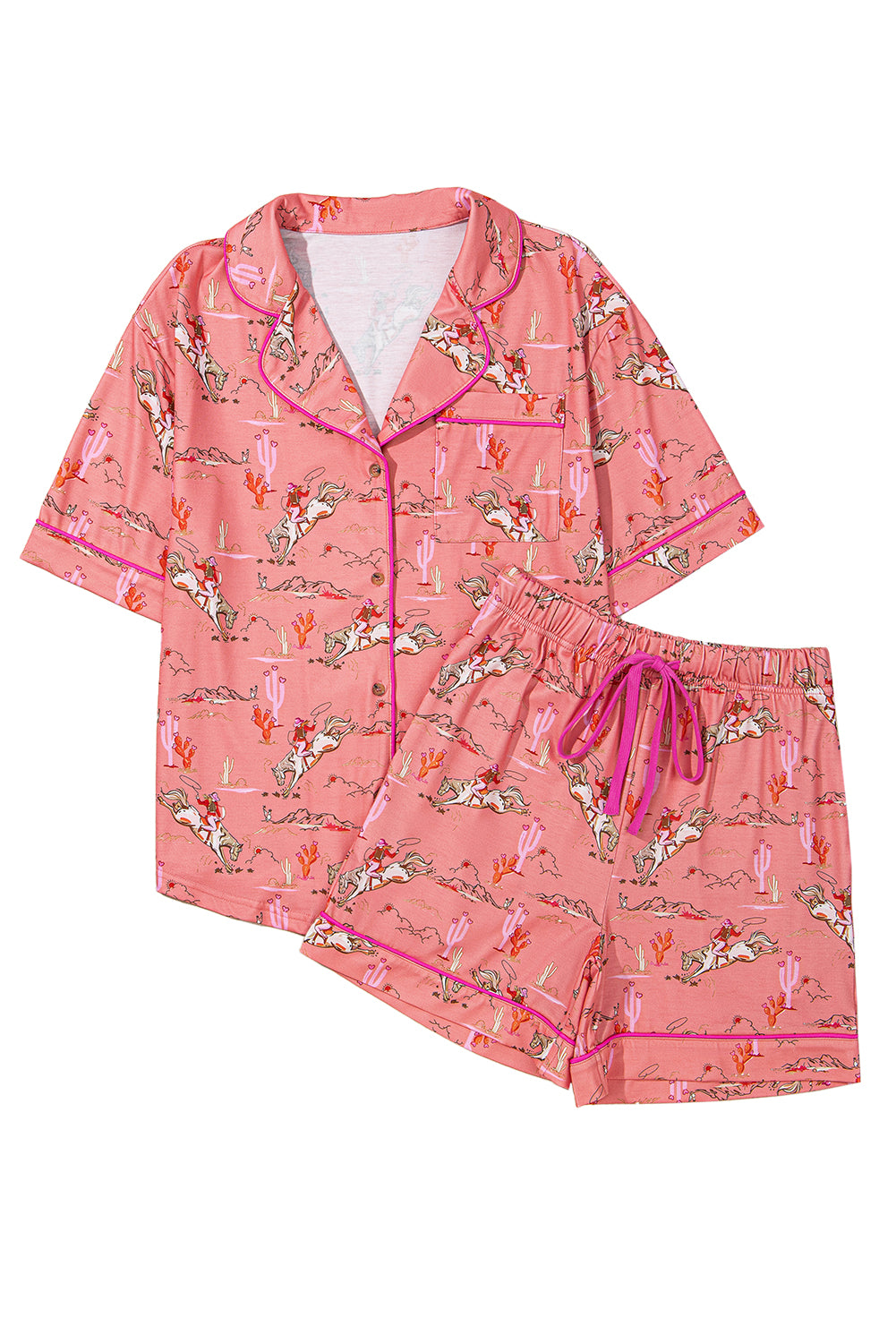 western pajama PJ set