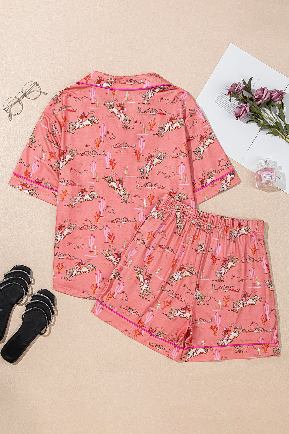 western pajama PJ set
