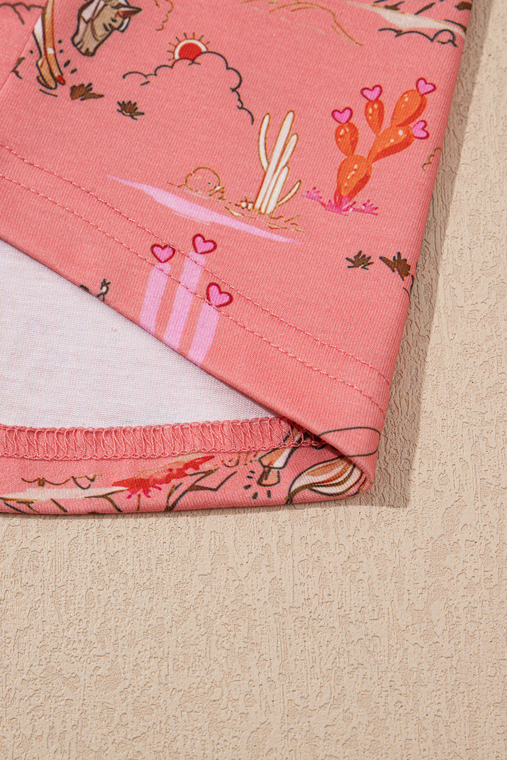 western pajama PJ set