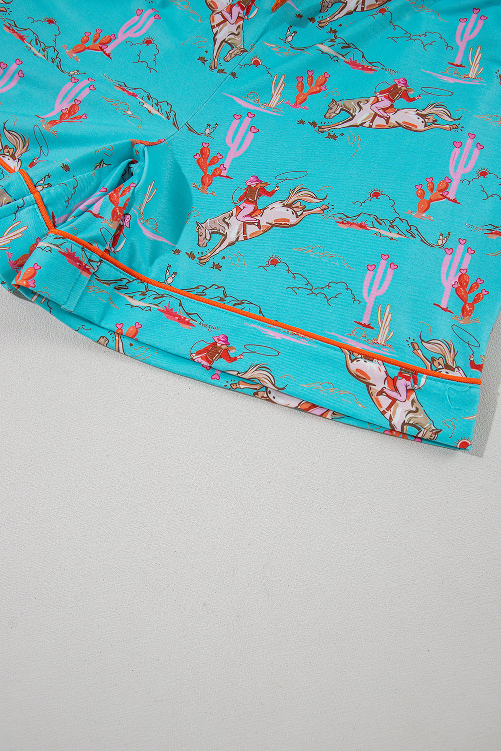 western pajama PJ set