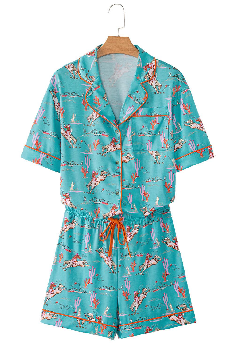 western pajama PJ set