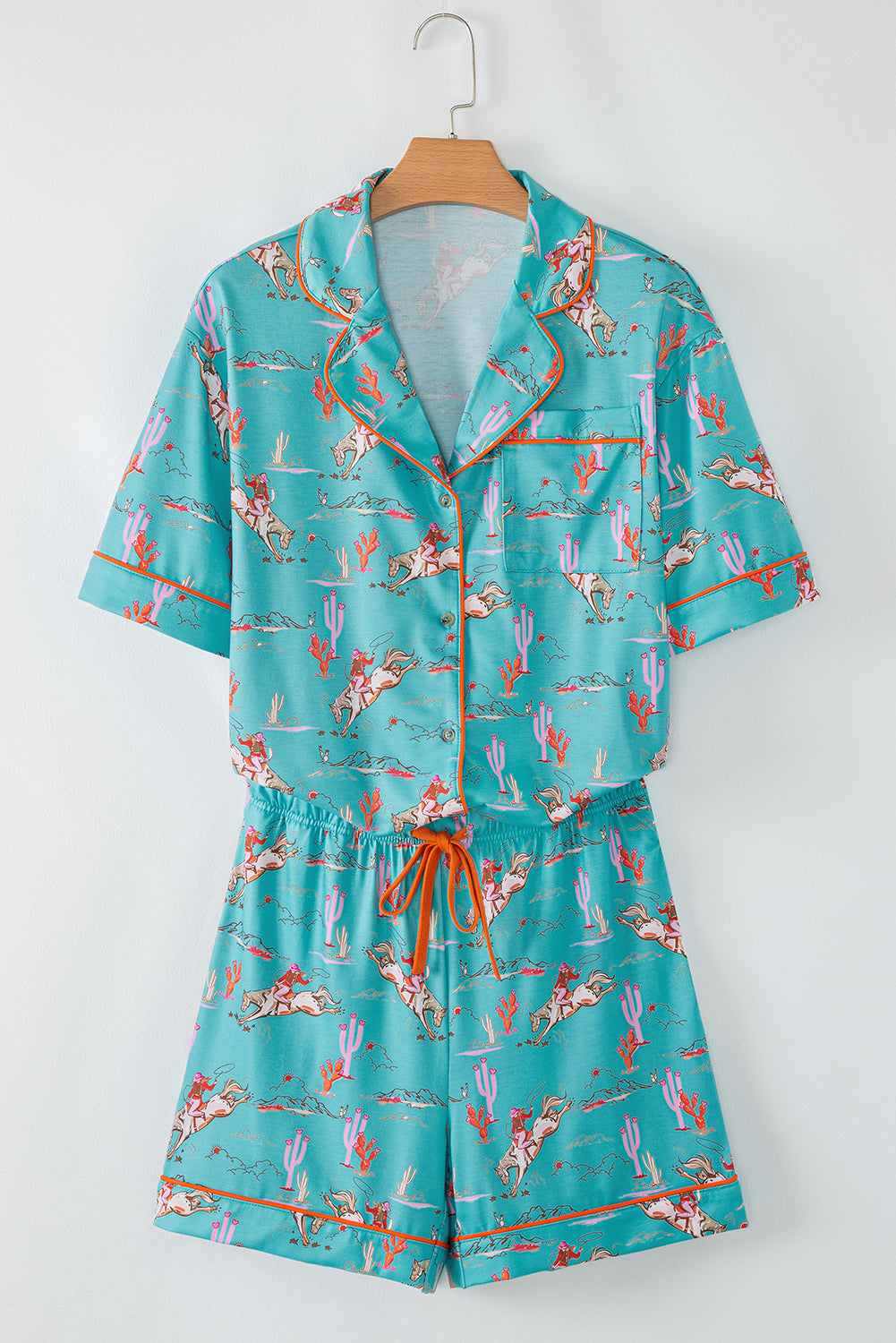 western pajama PJ set