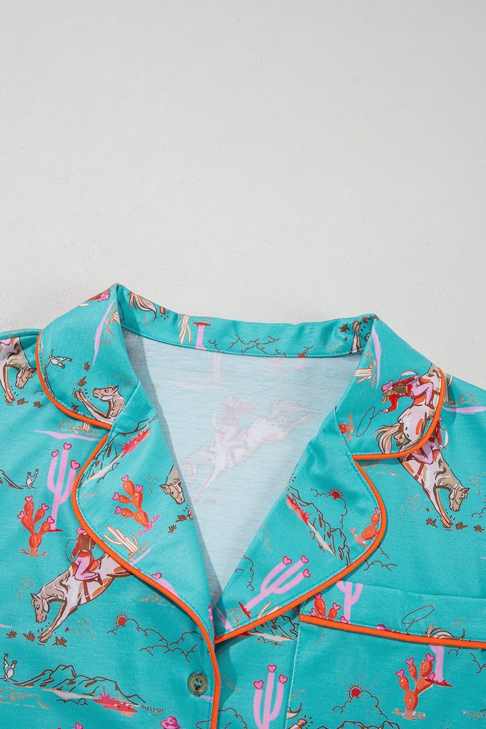 western pajama PJ set
