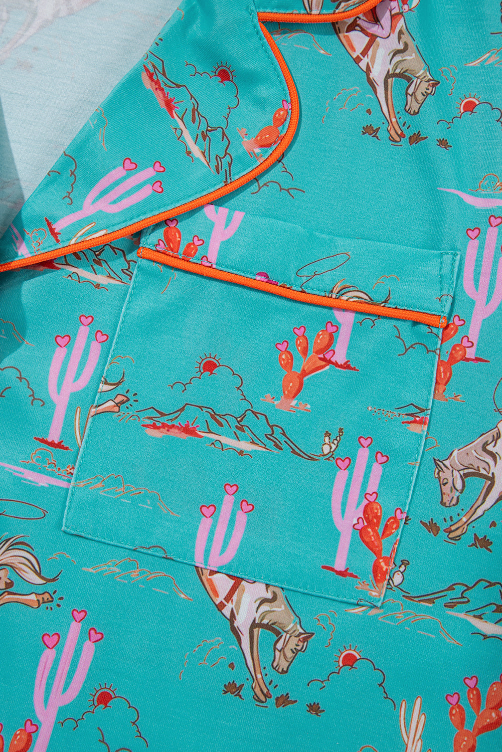 western pajama PJ set