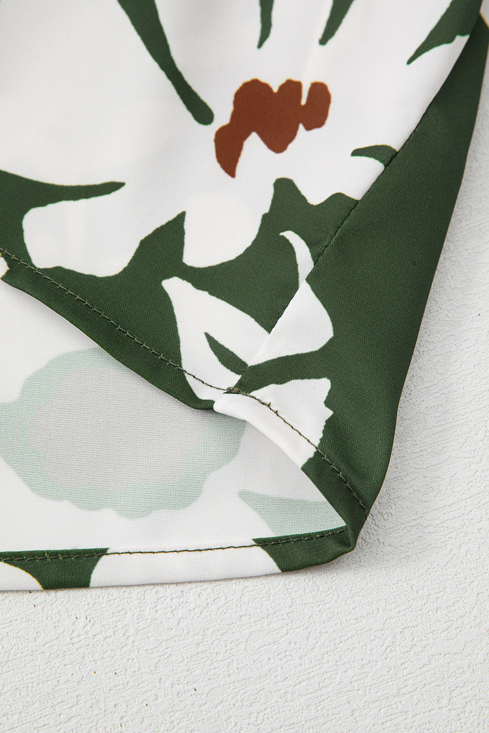 Green Allover Abstract Print Top