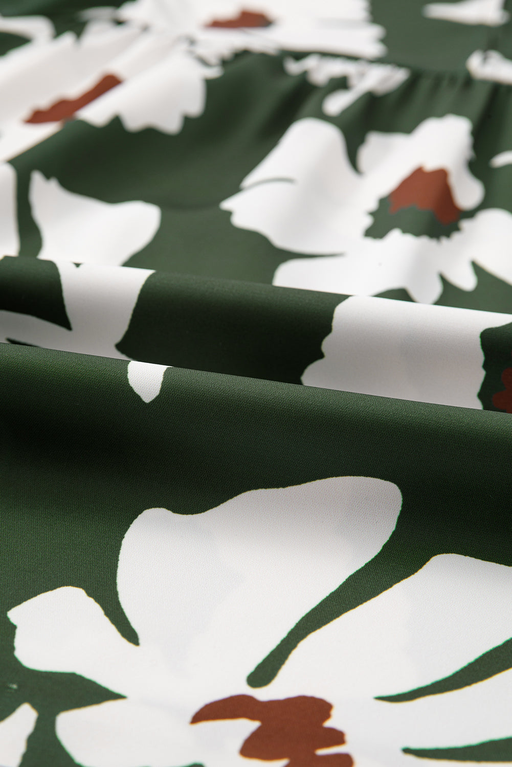 Green Allover Abstract Print Top