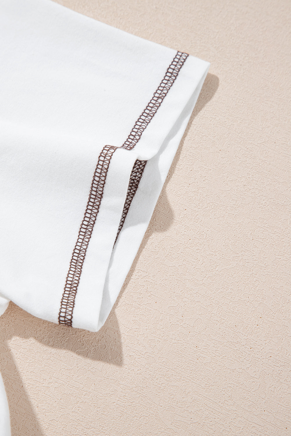 White RODEO Horseshoe Embroidered Patch Pocket Tee