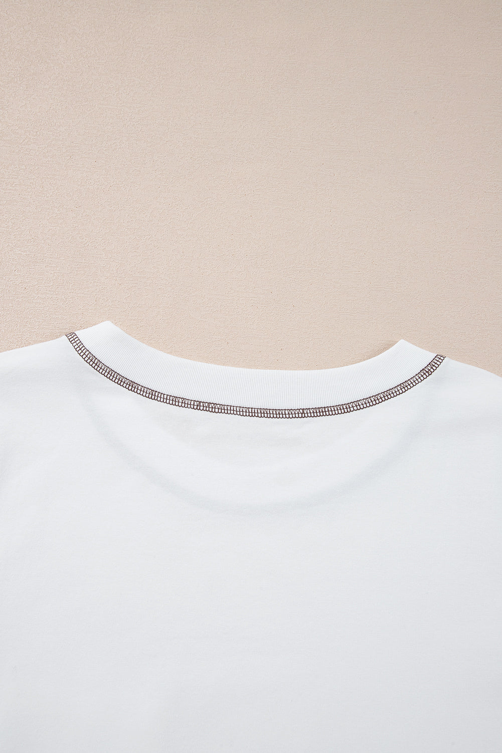 White RODEO Horseshoe Embroidered Patch Pocket Tee