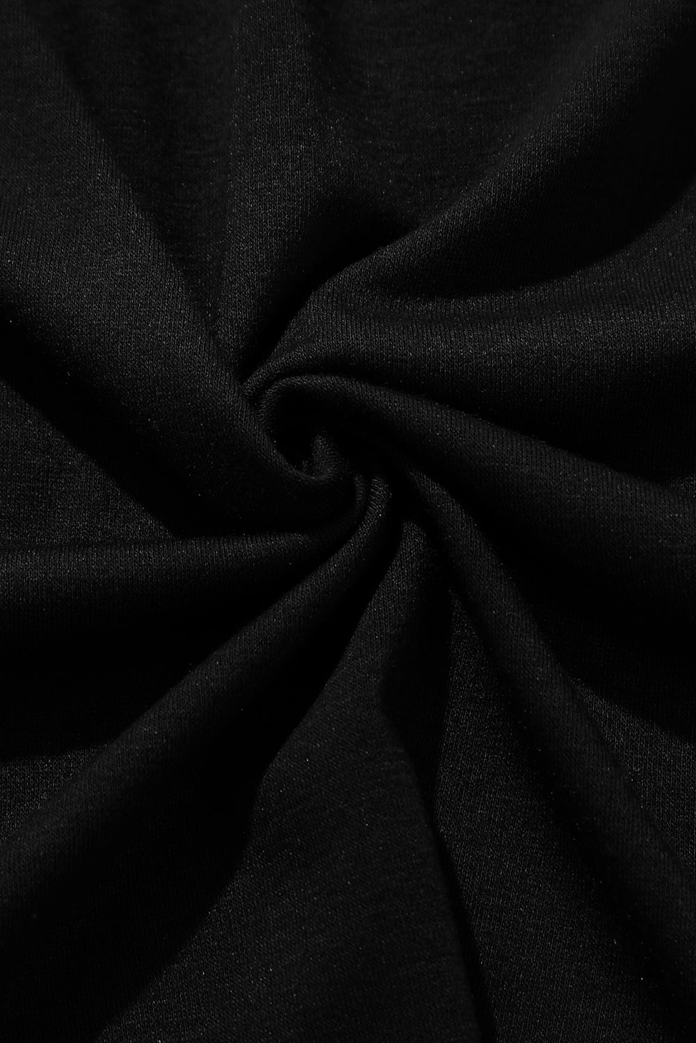 Black Knotted Drop Waist Split Leg Relaxed Pants